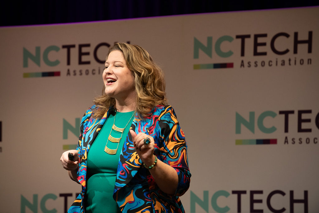 Kristi Straw speaking at NC TECH